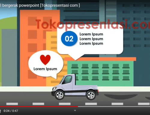 Desain Presentasi Animasi Powerpoint Mobil Bergerak